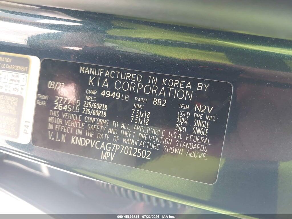 KNDPVCAG7P7012502 2023 KIA SPORTAGE HYBRID photo no. 9
