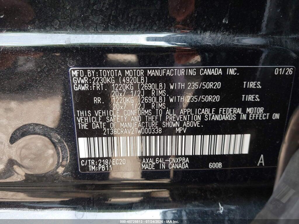 2T36CRAV2TW000338 2026 TOYOTA RAV4 photo no. 9