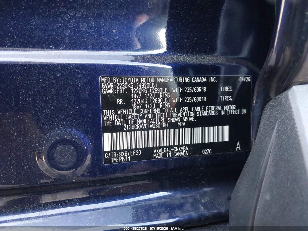 2T36CRAV0TW030180 2026 TOYOTA RAV4 photo no. 9