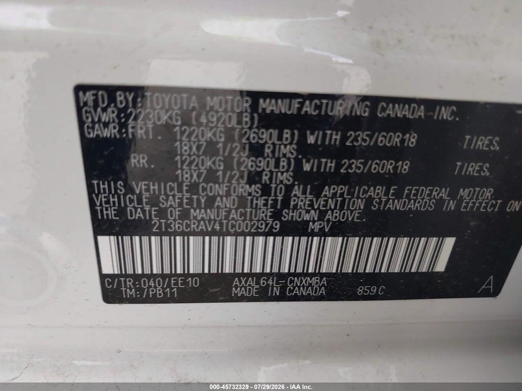 2T36CRAV4TC002979 2026 TOYOTA RAV4 photo no. 9