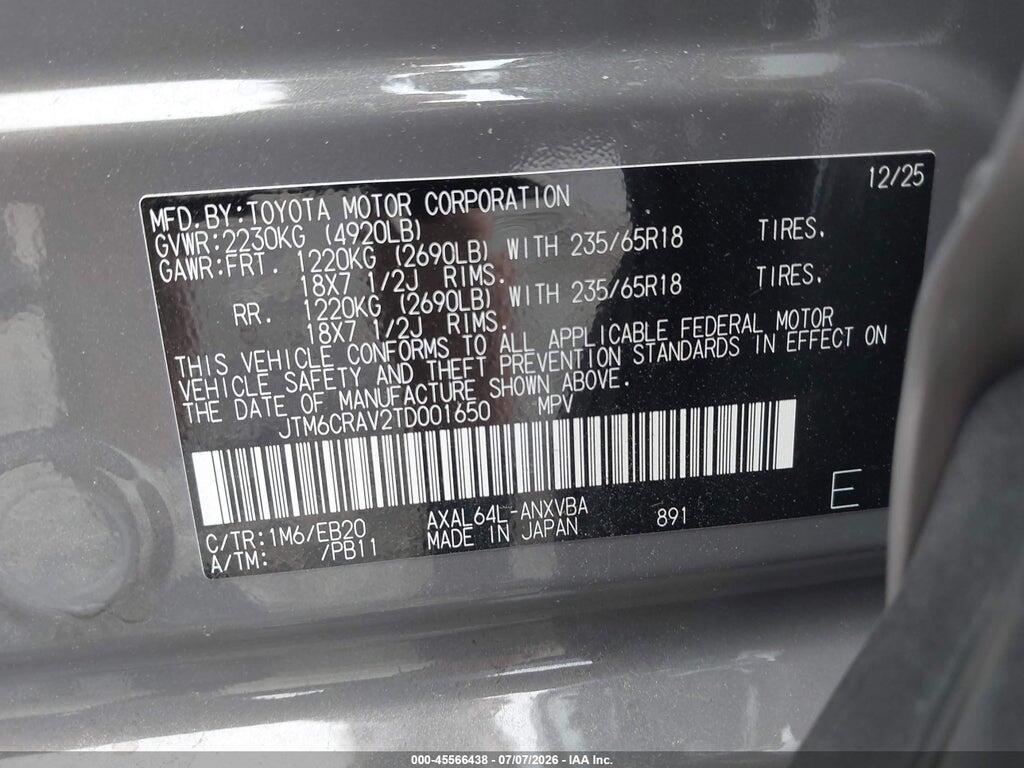 JTM6CRAV2TD001650 2026 TOYOTA RAV4 photo no. 9