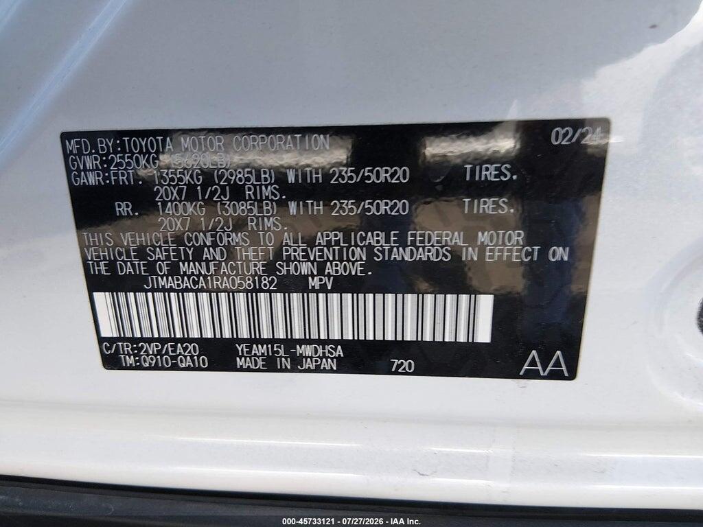 JTMABACA1RA058182 2024 TOYOTA BZ4X photo no. 8