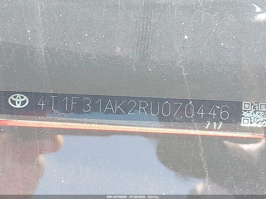 4T1F31AK2RU070446 2024 TOYOTA CAMRY HYBRID photo no. 9