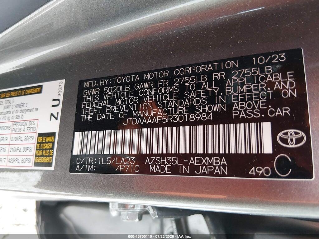 JTDAAAAF5R3018984 2024 TOYOTA CROWN photo no. 9