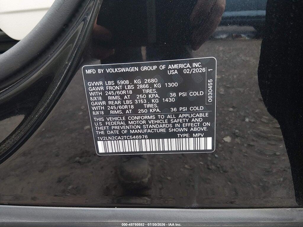 1V2LN2CA2TC546976 2026 VOLKSWAGEN ATLAS photo no. 9