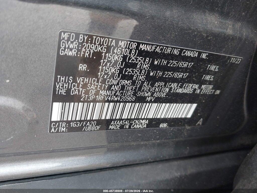 2T3P1RFV4RW420968 2024 TOYOTA RAV4 photo no. 9