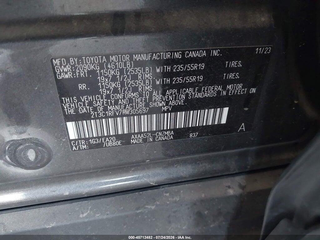 2T3C1RFV7RW305697 2024 TOYOTA RAV4 photo no. 9