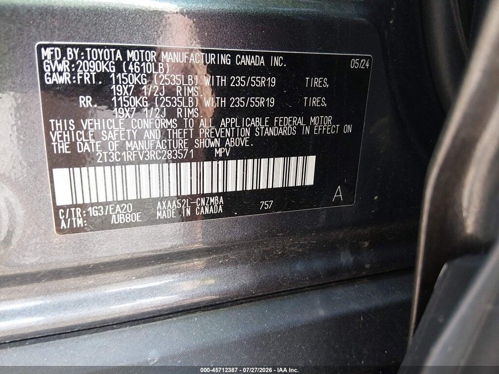 2T3C1RFV3RC283571 2024 TOYOTA RAV4 photo no. 9