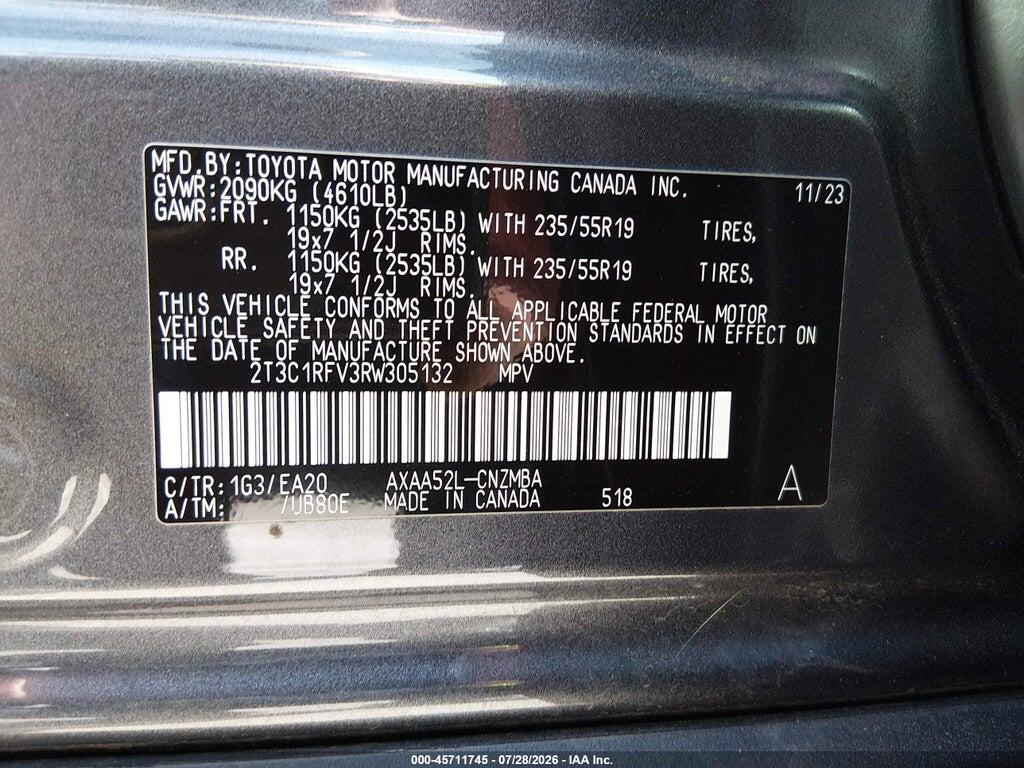 2T3C1RFV3RW305132 2024 TOYOTA RAV4 photo no. 9