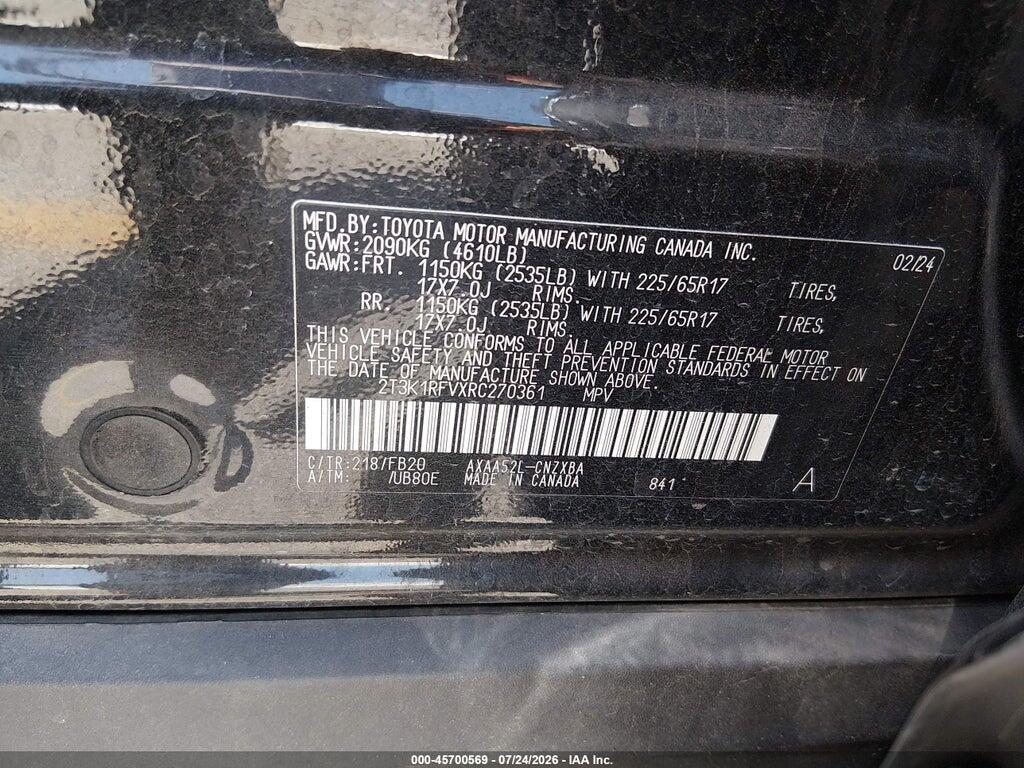 2T3K1RFVXRC270361 2024 TOYOTA RAV4 photo no. 9