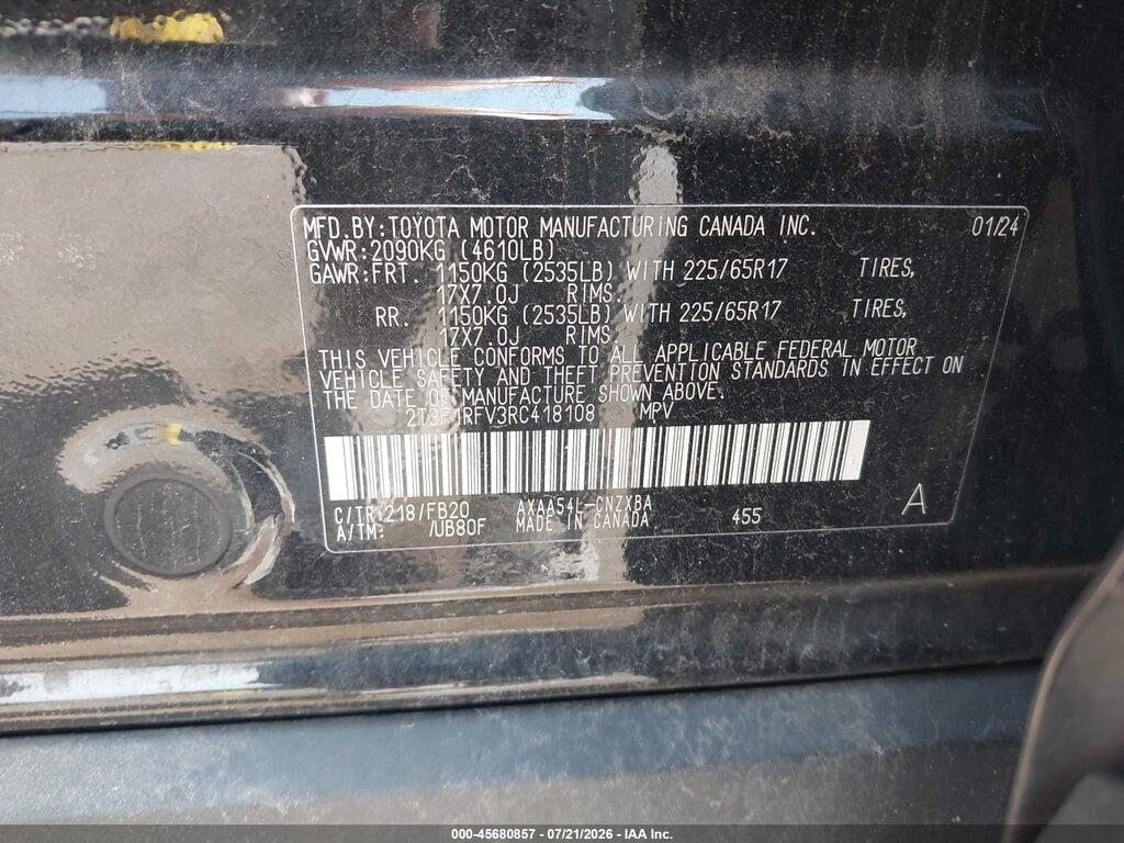 2T3F1RFV3RC418108 2024 TOYOTA RAV4 photo no. 9