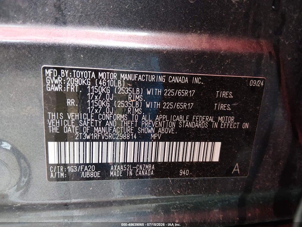 2T3W1RFV5RC298814 2024 TOYOTA RAV4 photo no. 9