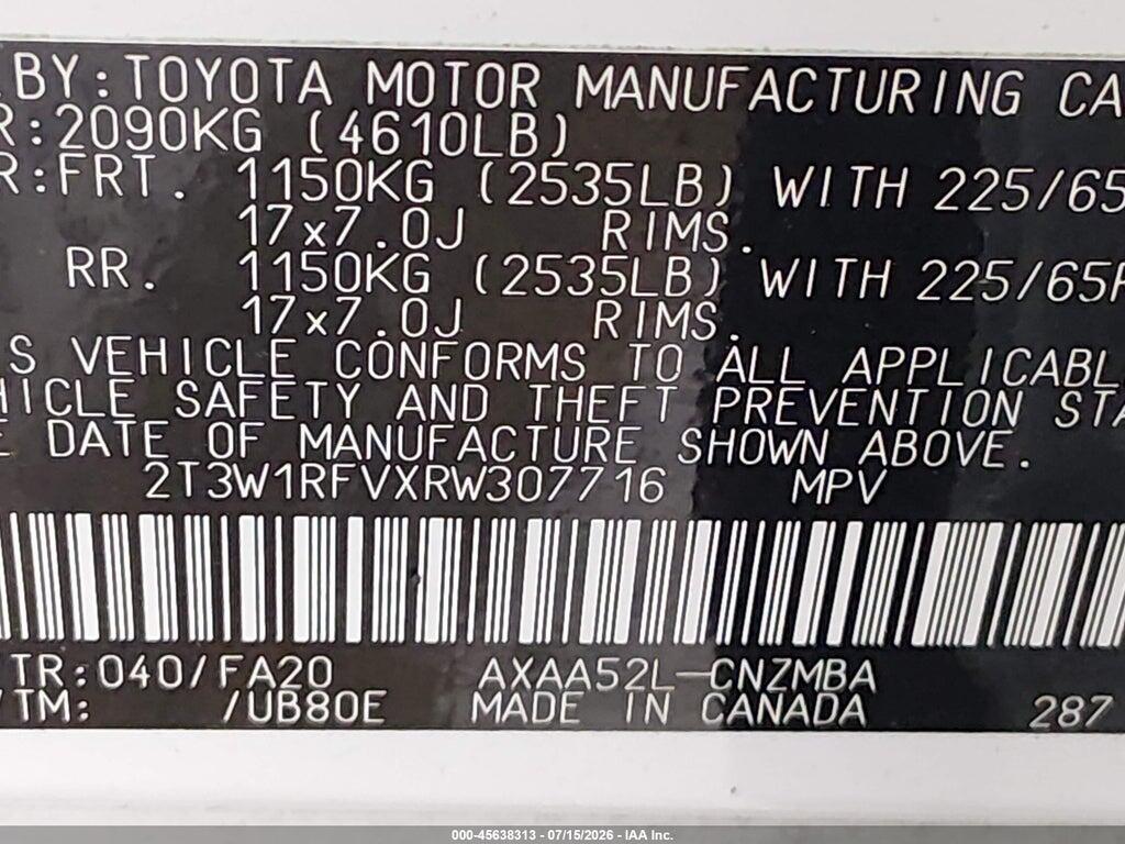2T3W1RFVXRW307716 2024 TOYOTA RAV4 photo no. 9