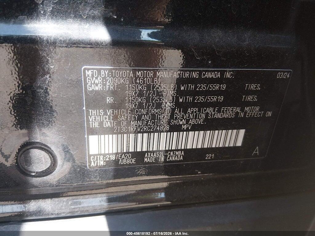 2T3C1RFV2RC274828 2024 TOYOTA RAV4 photo no. 9