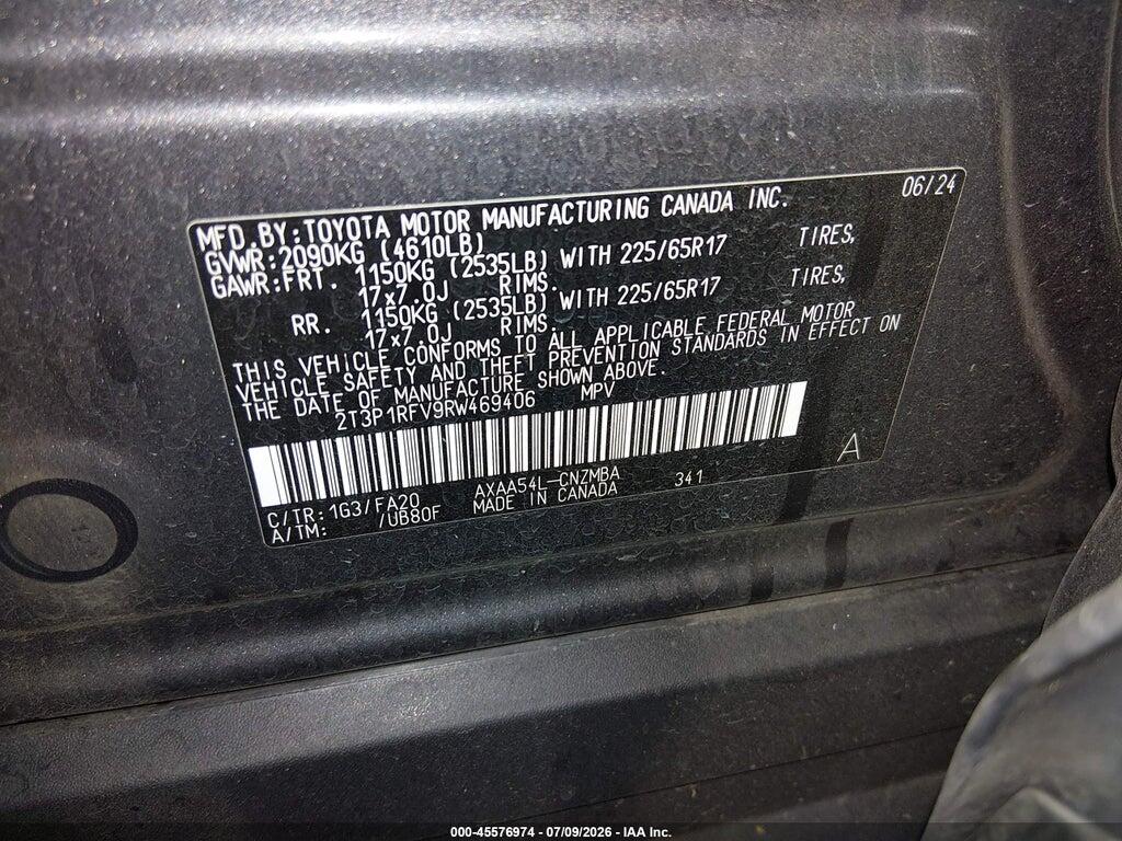 2T3P1RFV9RW469406 2024 TOYOTA RAV4 photo no. 9