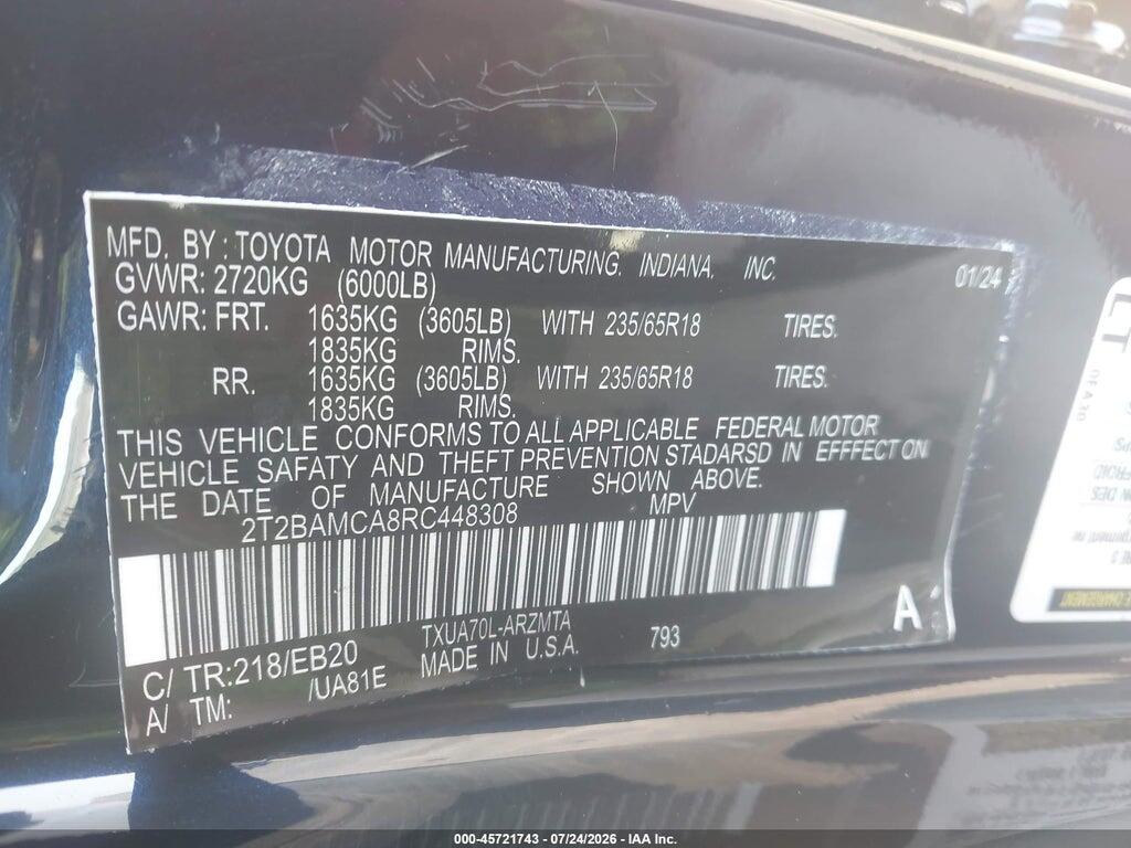 2T2BAMBAXPC017757 2023 LEXUS RX 350 photo no. 9