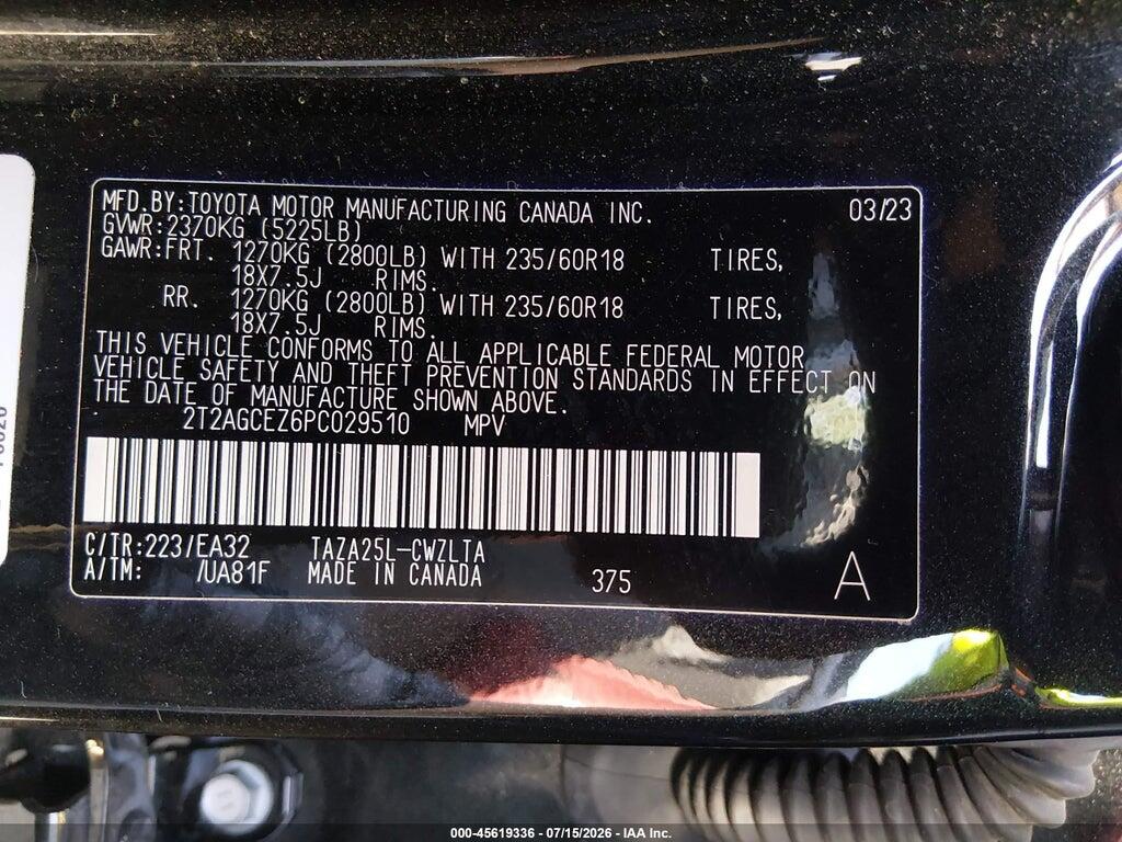 2T2AGCEZ6PC029510 2023 LEXUS NX 350 photo no. 9