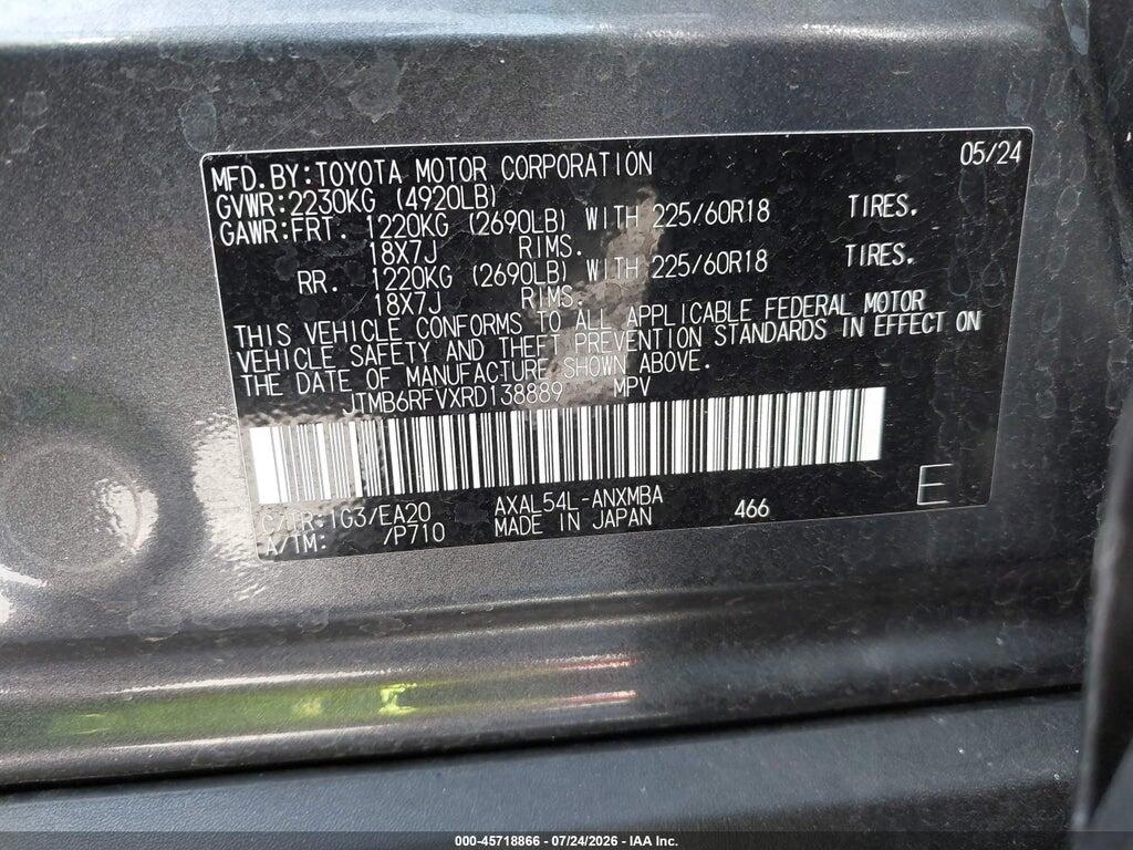 JTMB6RFVXRD138889 2024 TOYOTA RAV4 HYBRID photo no. 9