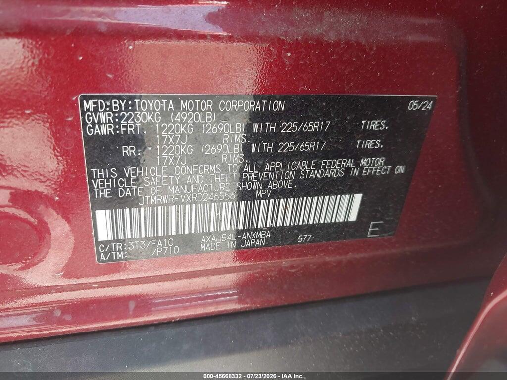 JTMRWRFVXRD246556 2024 TOYOTA RAV4 HYBRID photo no. 9