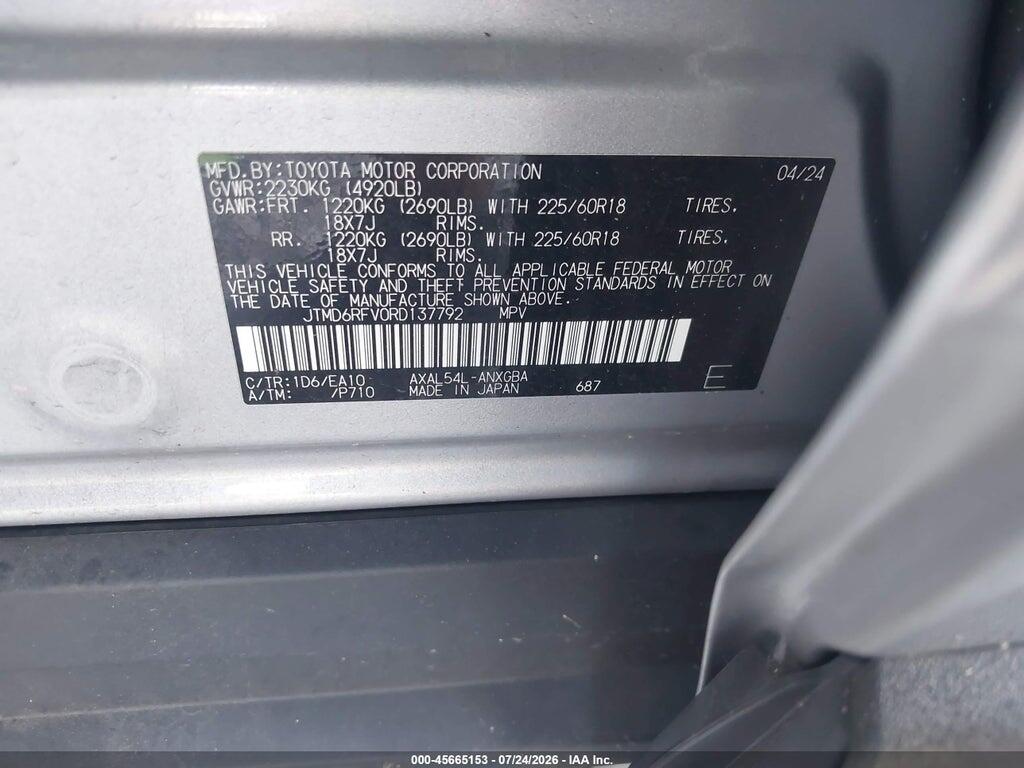 JTMD6RFV0RD137792 2024 TOYOTA RAV4 HYBRID photo no. 9