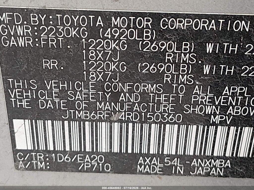 JTMB6RFV4RD150360 2024 TOYOTA RAV4 HYBRID photo no. 9