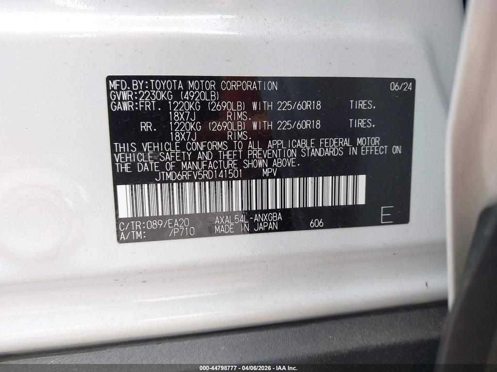 JTMD6RFV5RD141501 2024 TOYOTA RAV4 HYBRID photo no. 9
