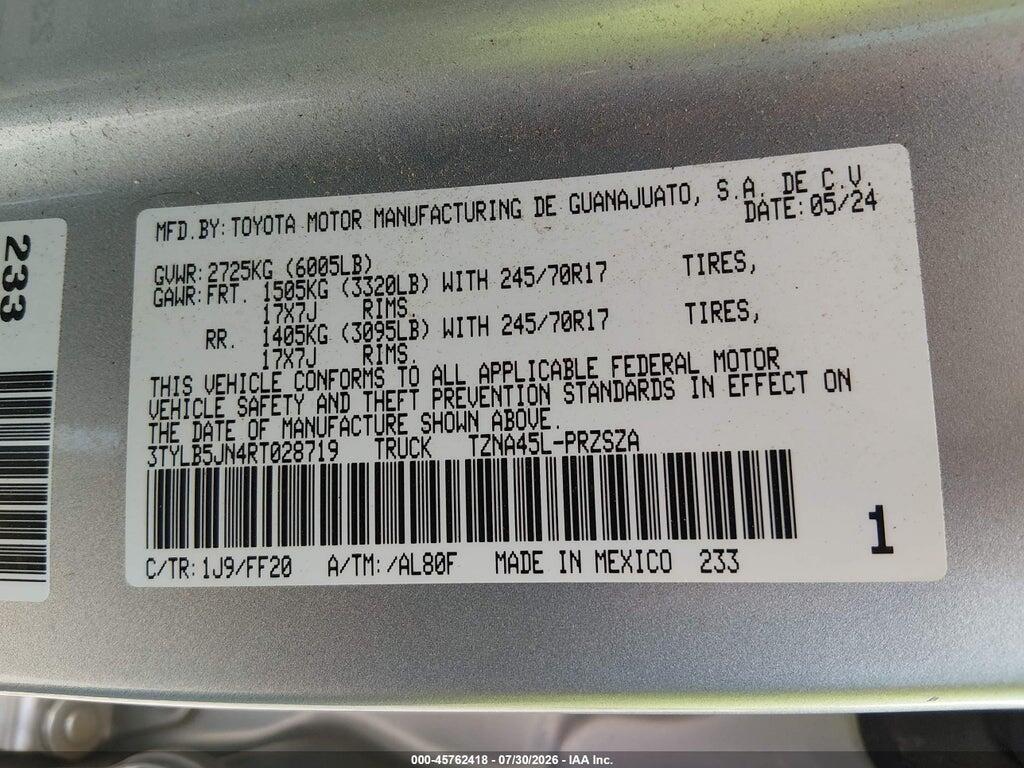3TYLB5JN4RT028719 2024 TOYOTA TACOMA photo no. 9