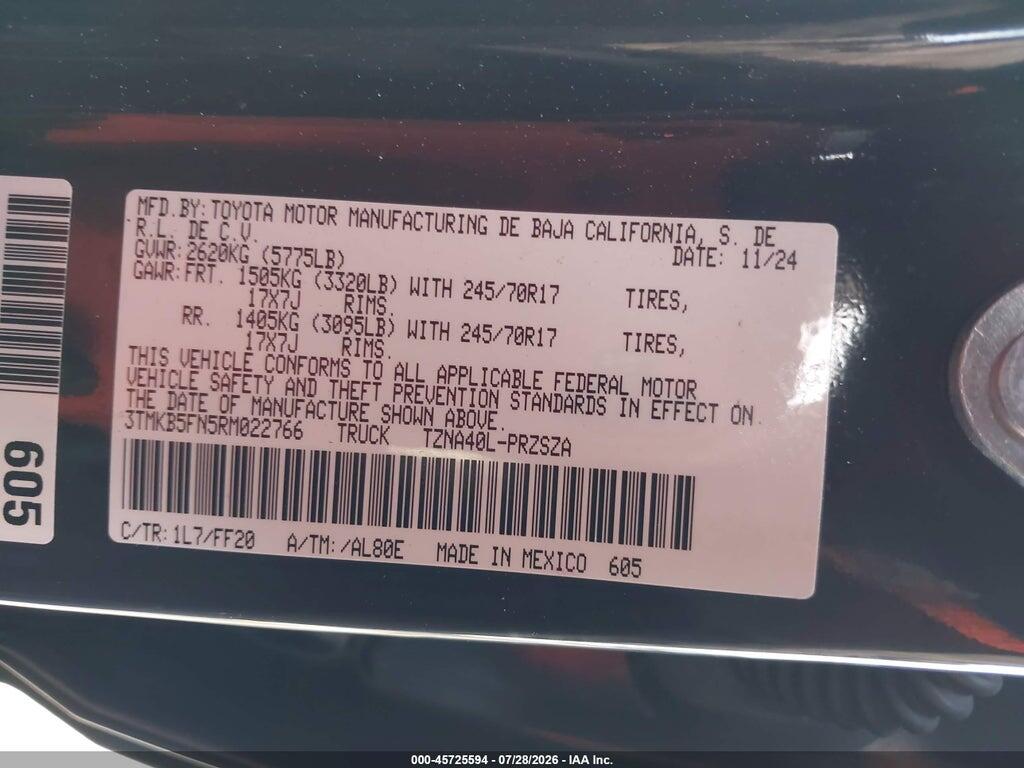 3TMKB5FN5RM022766 2024 TOYOTA TACOMA photo no. 9