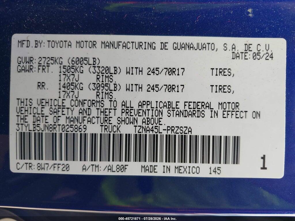 3TYLB5JN8RT025869 2024 TOYOTA TACOMA photo no. 9