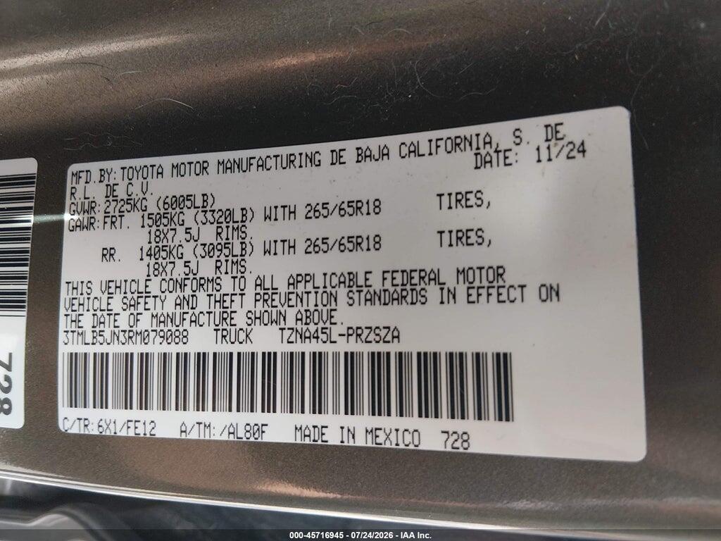 3TMLB5JN3RM079088 2024 TOYOTA TACOMA photo no. 9