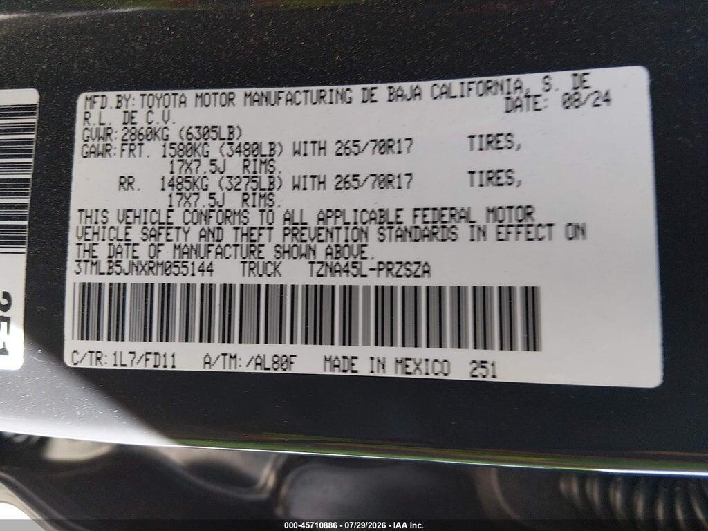 3TMLB5JNXRM055144 2024 TOYOTA TACOMA photo no. 9