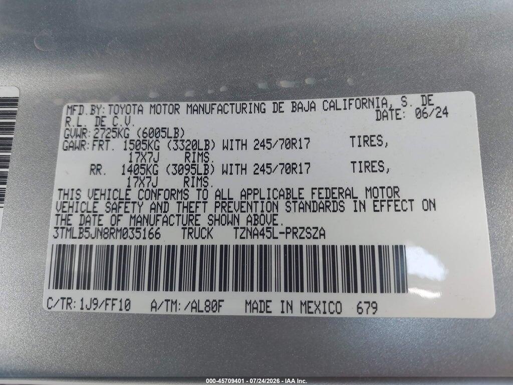 3TMLB5JN8RM035166 2024 TOYOTA TACOMA photo no. 9