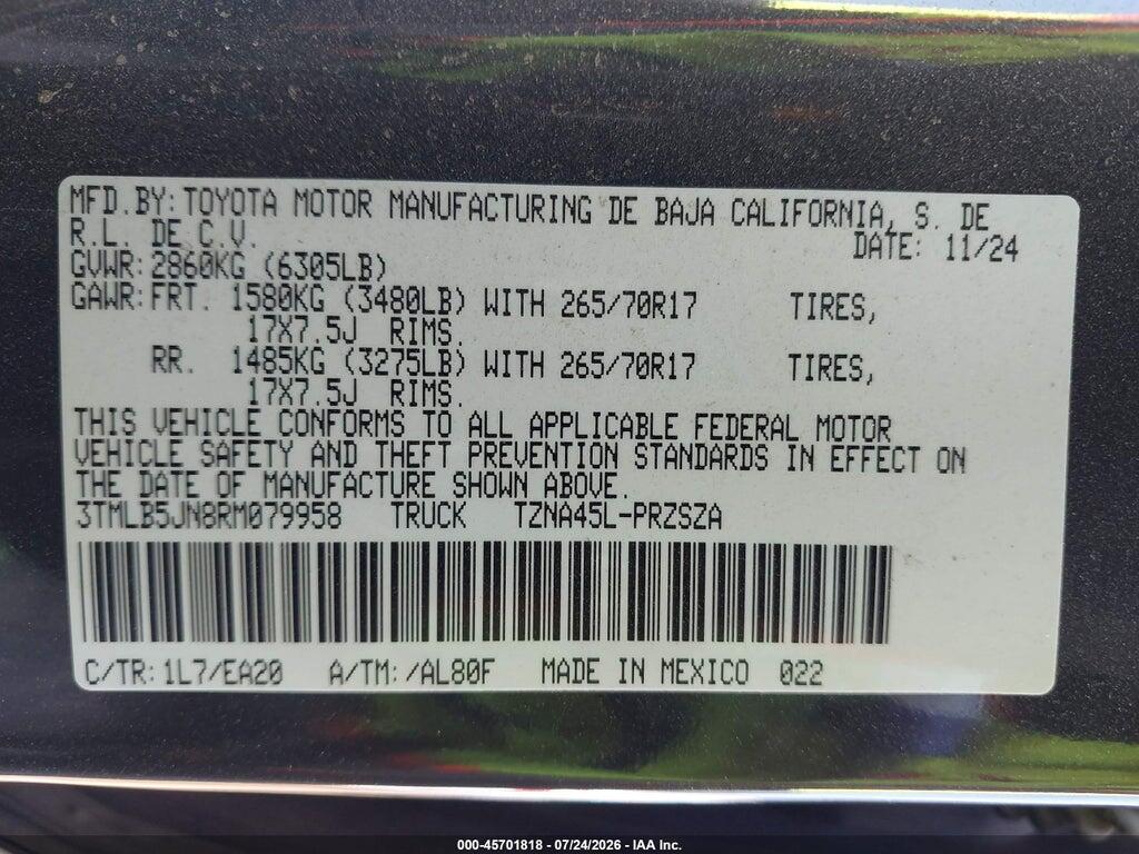 3TMLB5JN8RM079958 2024 TOYOTA TACOMA photo no. 9