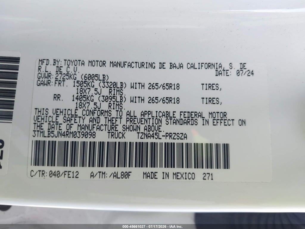 3TMLB5JN4RM039098 2024 TOYOTA TACOMA photo no. 9