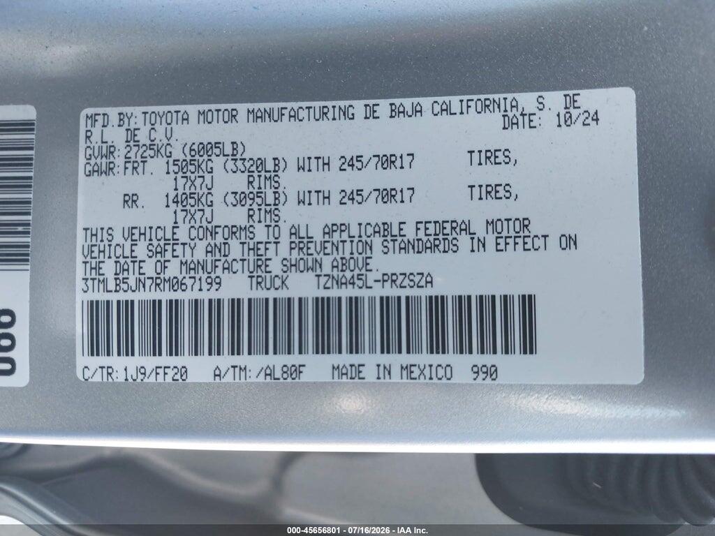 3TMLB5JN7RM067199 2024 TOYOTA TACOMA photo no. 9