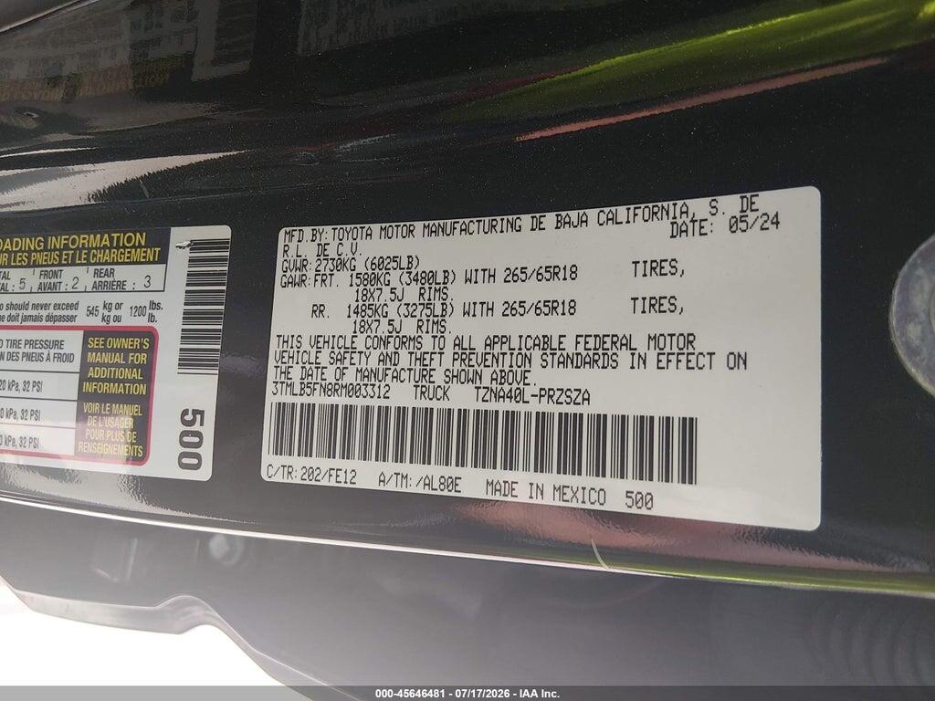 3TMLB5FN8RM003312 2024 TOYOTA TACOMA photo no. 9