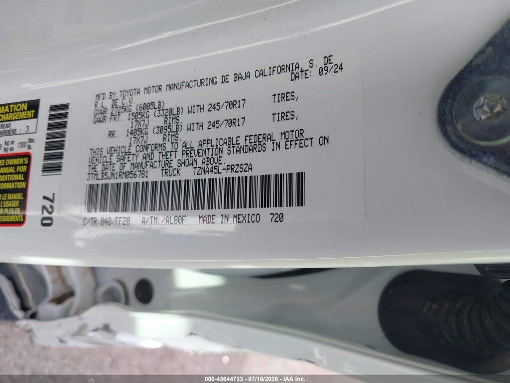 3TMLB5JN1RM056781 2024 TOYOTA TACOMA photo no. 9