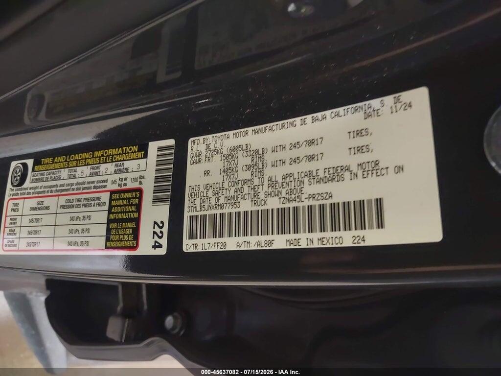 3TMLB5JNXRM077953 2024 TOYOTA TACOMA photo no. 9