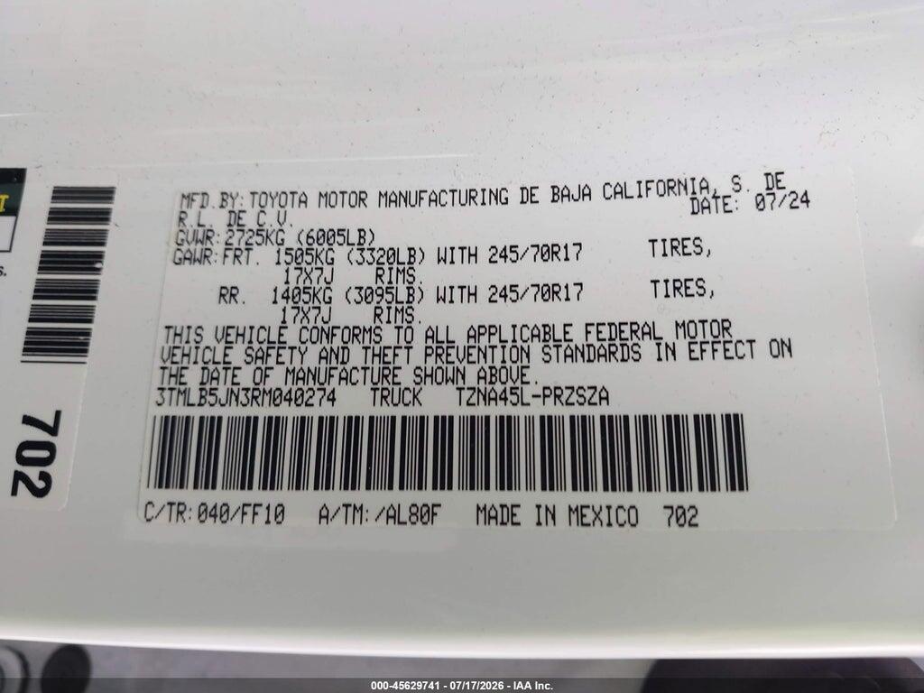 3TMLB5JN3RM040274 2024 TOYOTA TACOMA photo no. 9