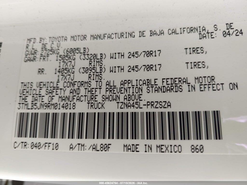 3TMLB5JN9RM014018 2024 TOYOTA TACOMA photo no. 9