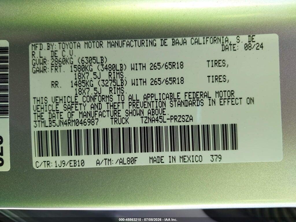 3TMLB5JN4RM046987 2024 TOYOTA TACOMA photo no. 9