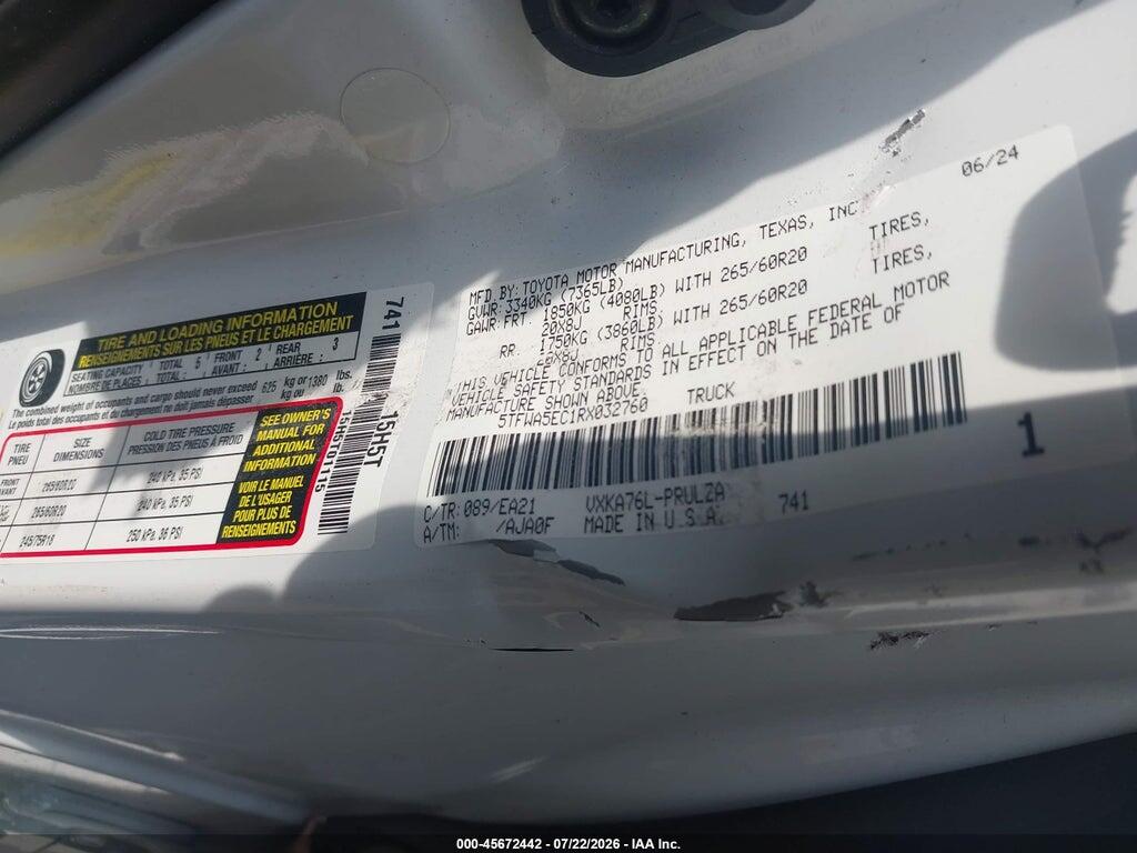 5TFWA5EC1RX032760 2024 TOYOTA TUNDRA photo no. 9