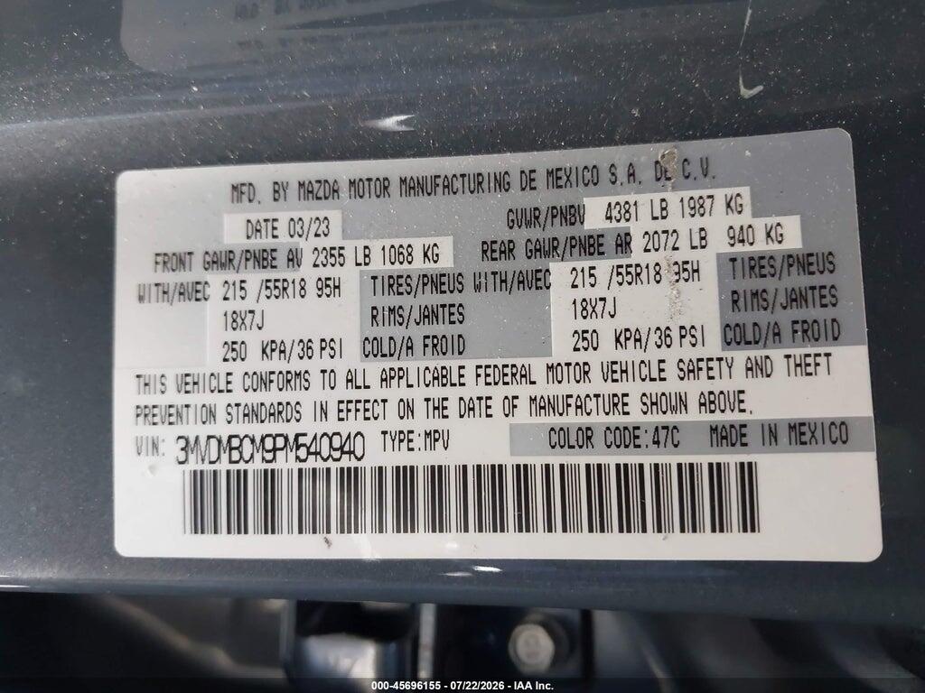 3MVDMBCM9PM540940 2023 MAZDA CX-30 photo no. 9