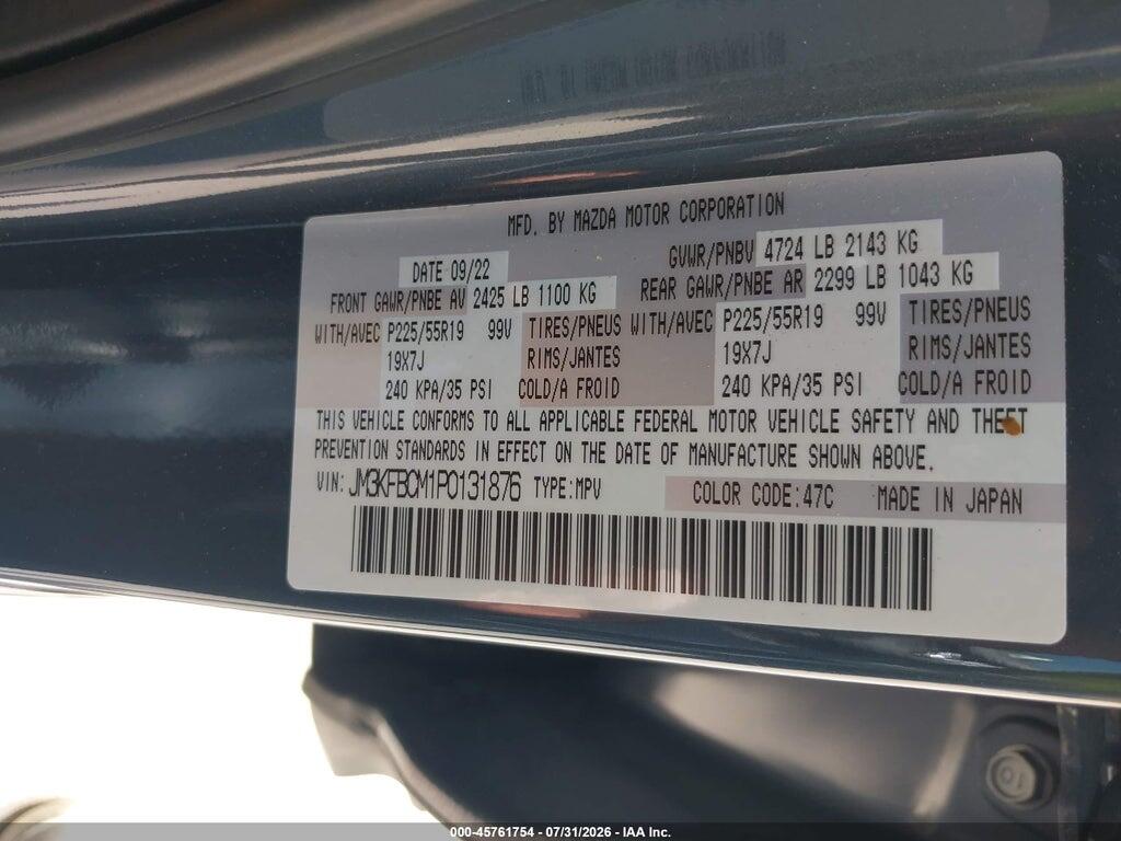 JM3KFBCM1P0131876 2023 MAZDA CX-5 photo no. 9