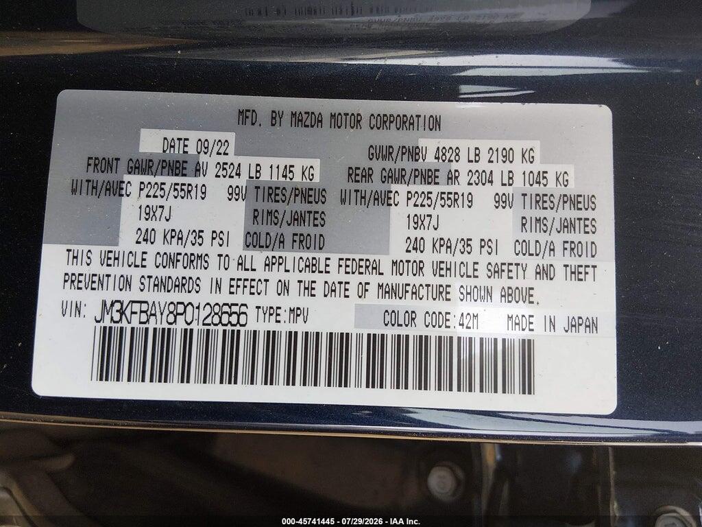 JM3KFBAY8P0128656 2023 MAZDA CX-5 photo no. 9