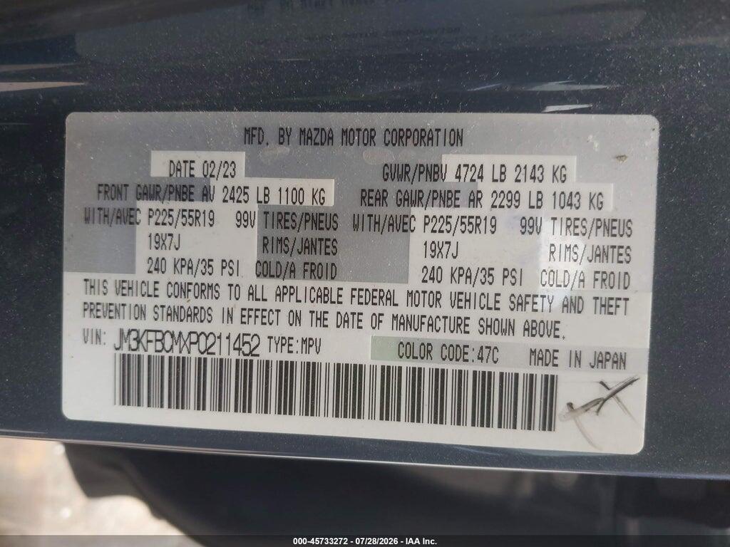 JM3KFBCMXP0211452 2023 MAZDA CX-5 photo no. 9
