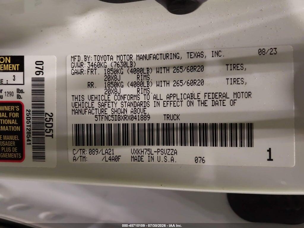5TFNC5DBXRX041889 2024 TOYOTA TUNDRA HYBRID photo no. 9