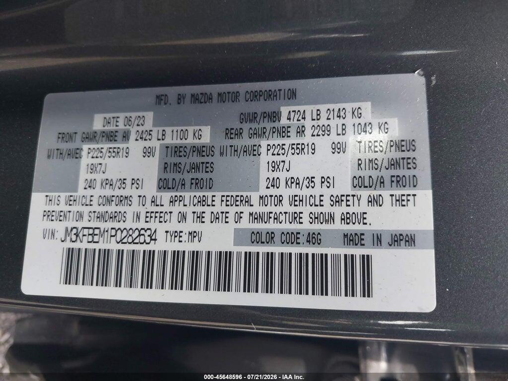 JM3KFBEM1P0282634 2023 MAZDA CX-5 photo no. 9