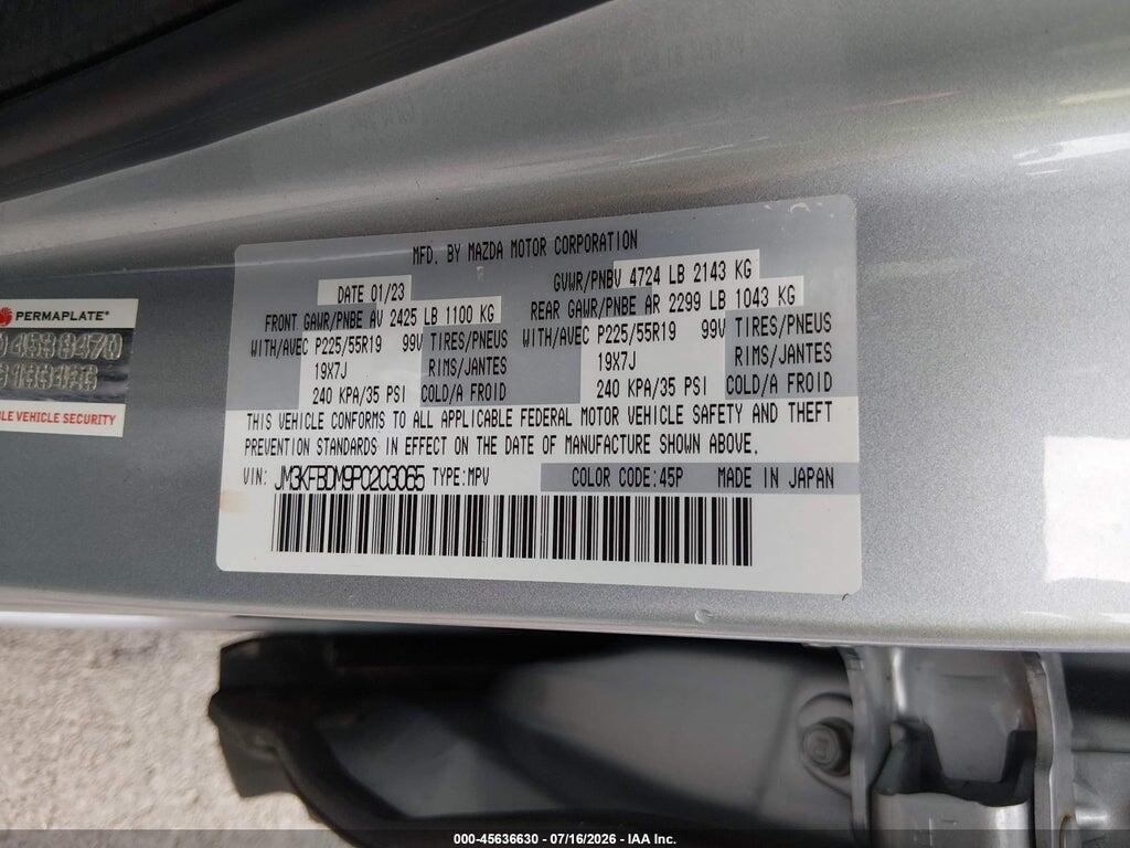 JM3KFBDM9P0203065 2023 MAZDA CX-5 photo no. 9