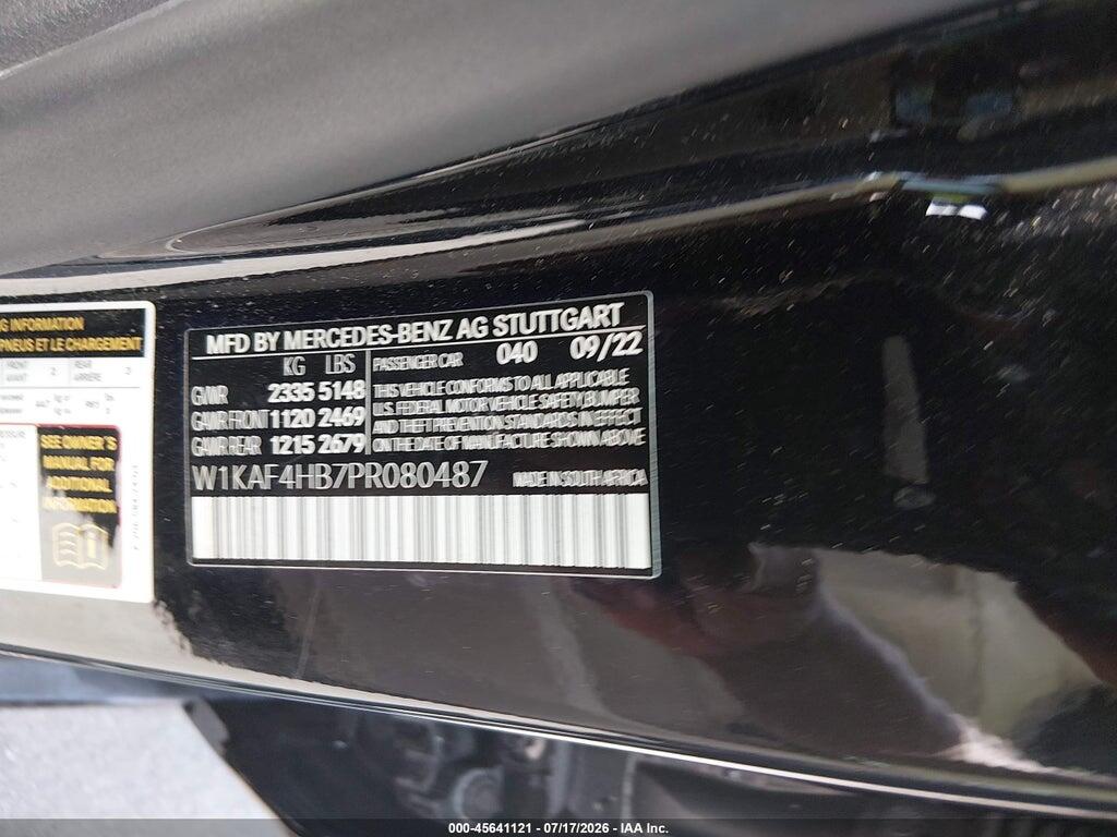 W1KAF4HB7PR080487 2023 MERCEDES-BENZ C 300 photo no. 9